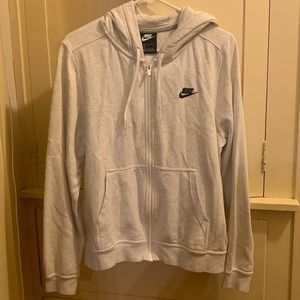 Nike Gray Zip Up Sweater Size Large